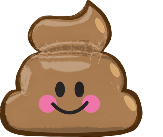Poop Emoji SuperShape Foil Balloon