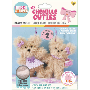 Bright Stripes DIY Chenille Cuties- Beary Sweet