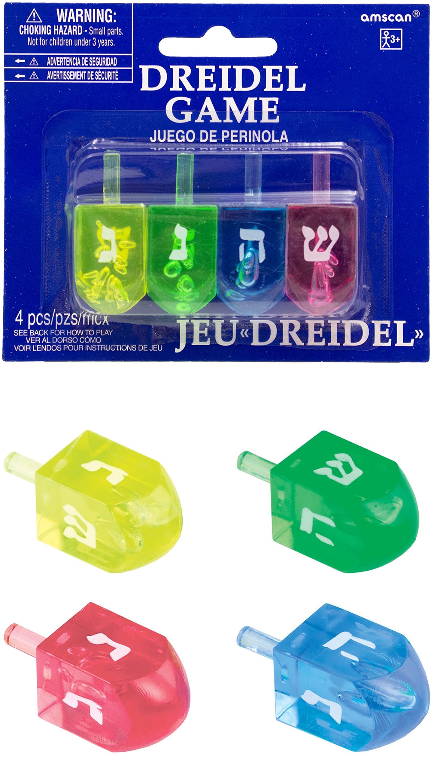Dreidel Game - 4 pcs