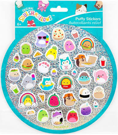 Squishmallow puffy stickers