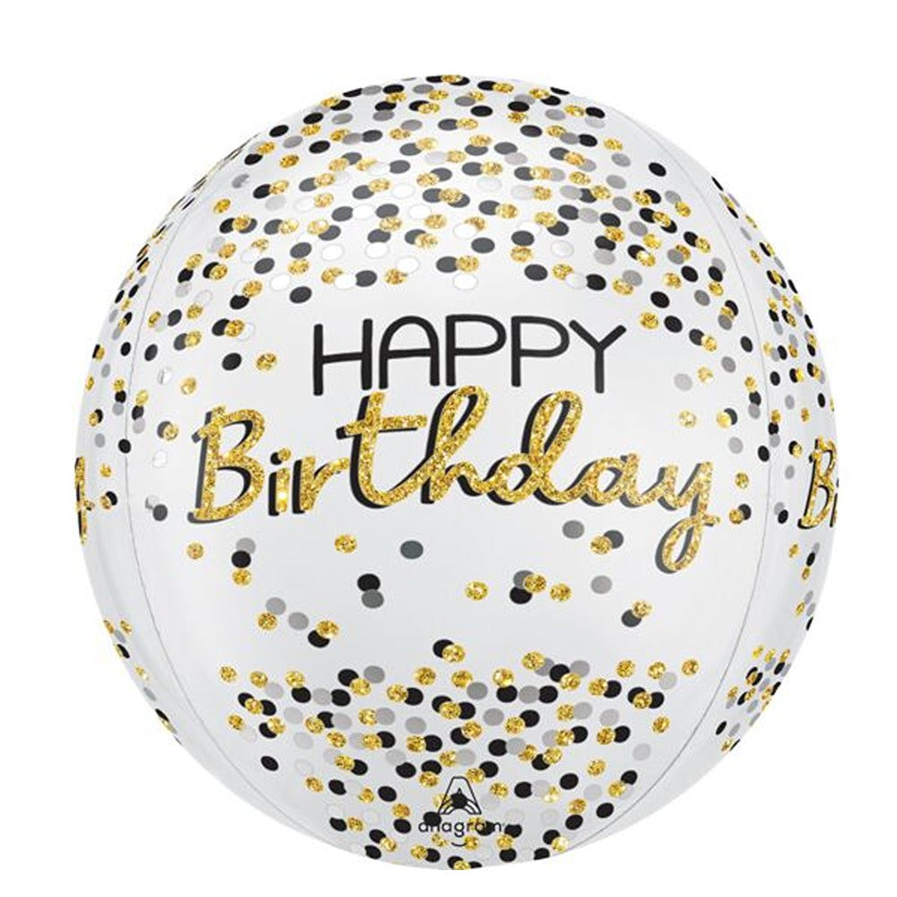 Happy birthday orbz balloon