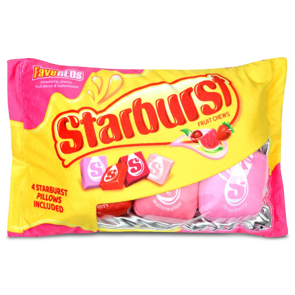 Starburst Fave Reds Packaging Fleece Plush by Iscream