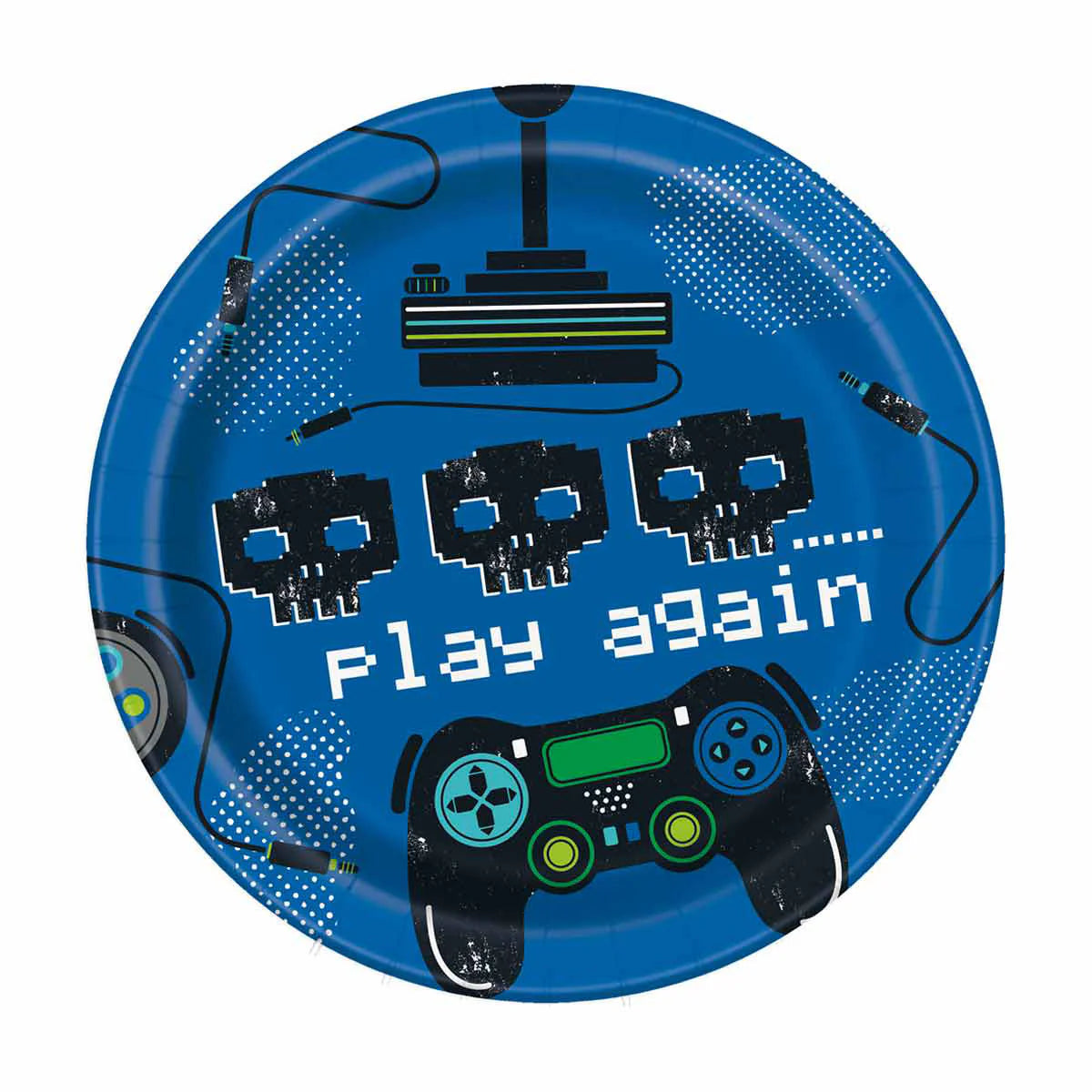 Play Again Blue Dessert Plates