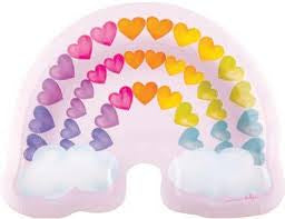 Heart Rainbow Dessert Plate