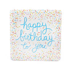 Sprinkle Happy Birthday Dinner Plate
