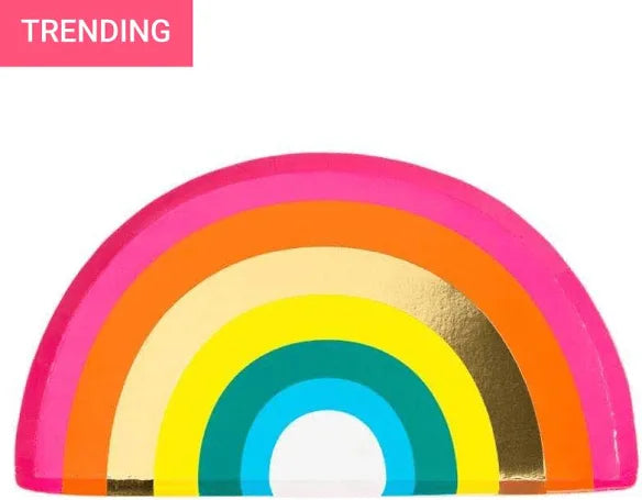 Bright Rainbow Plate