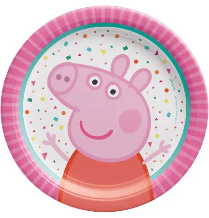 Peppa Pig Confetti Dessert Plate