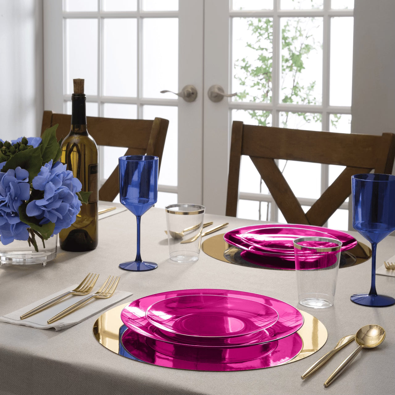 Pink and Gold Appetizer Plate 7.5in