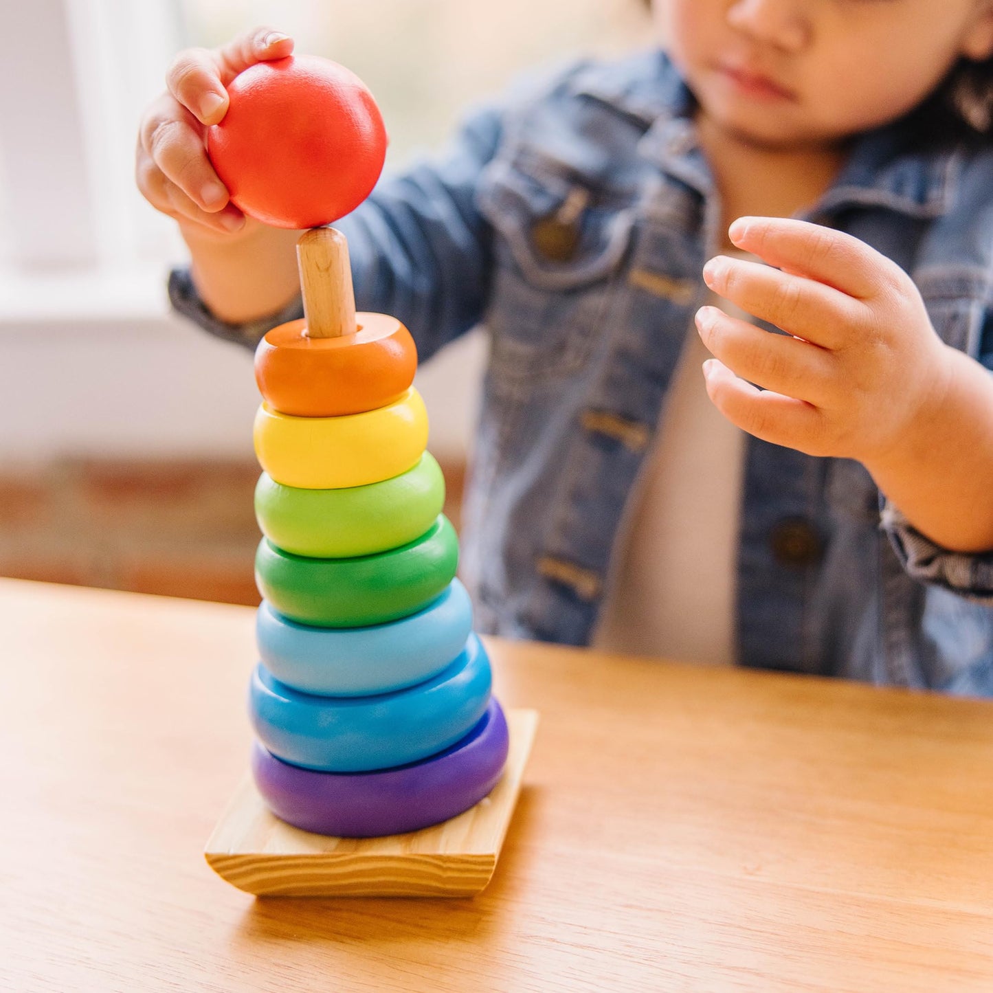 Melissa & Doug® Rainbow Stacker Classic Wooden Toy