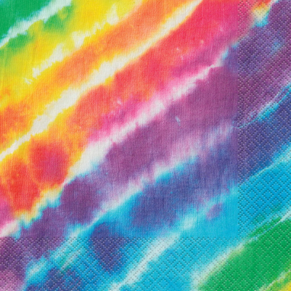 Rainbow Tie Die Cocktail Napkins