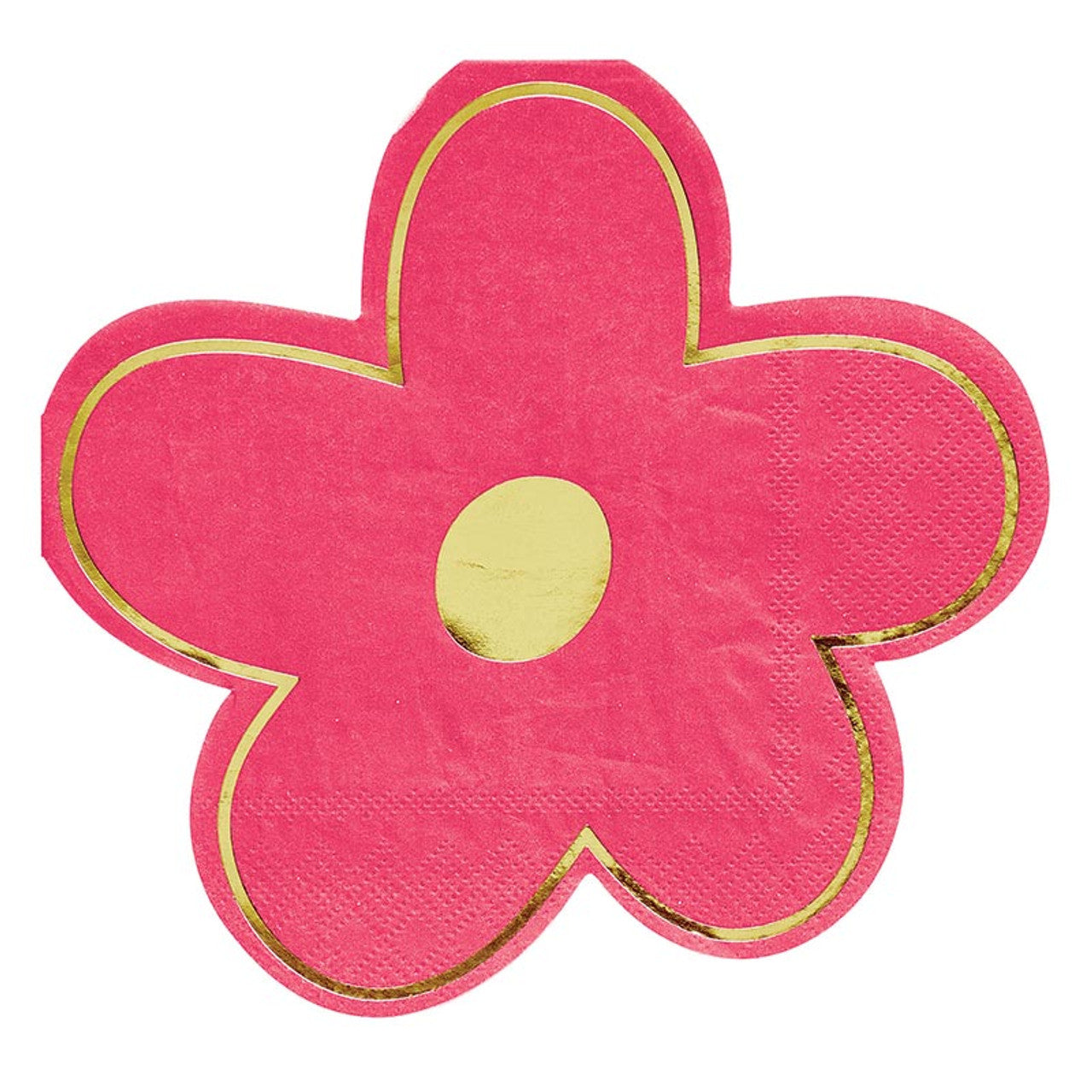 Flower Pink Cocktail Napkin