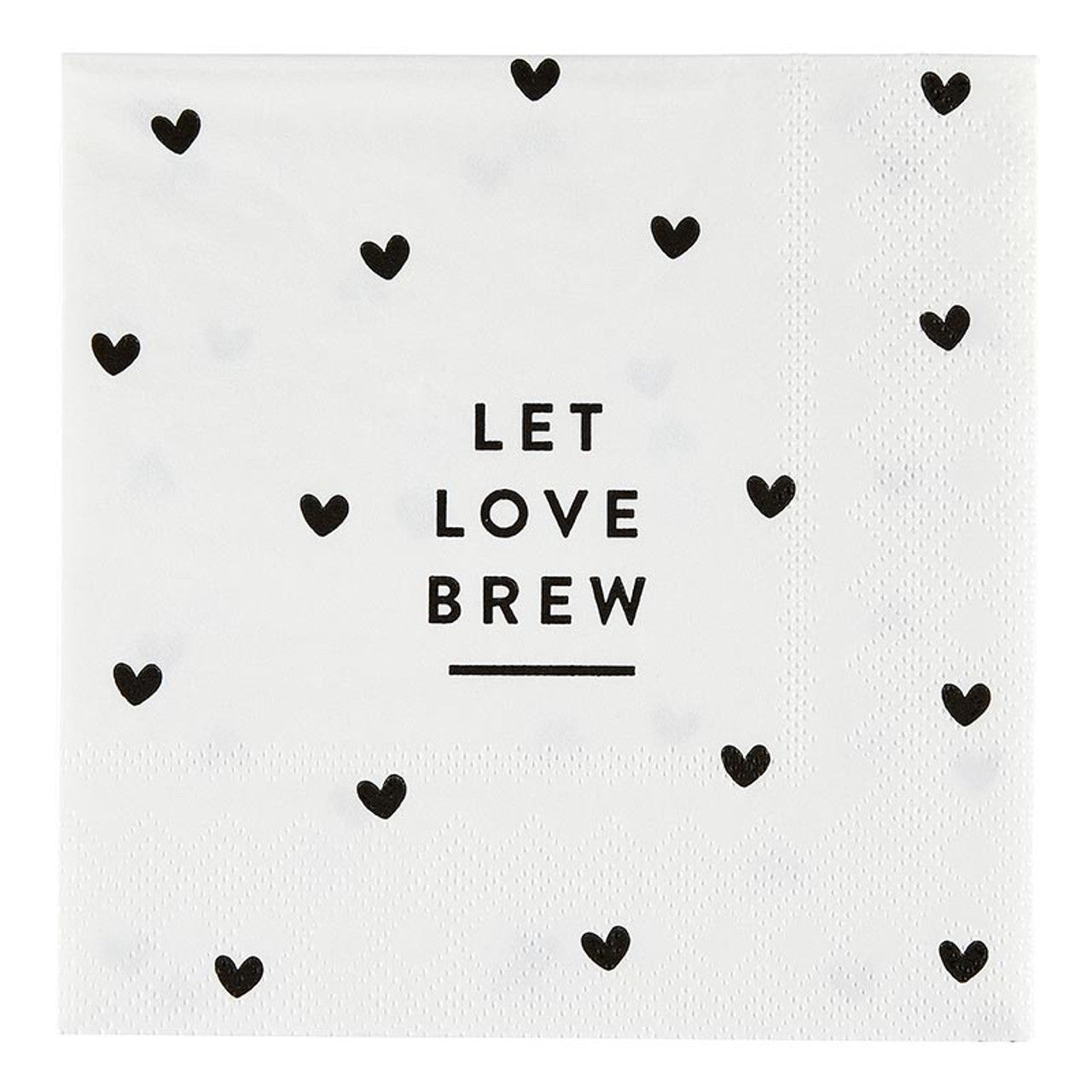 Let Love Brew Cocktail Napkin