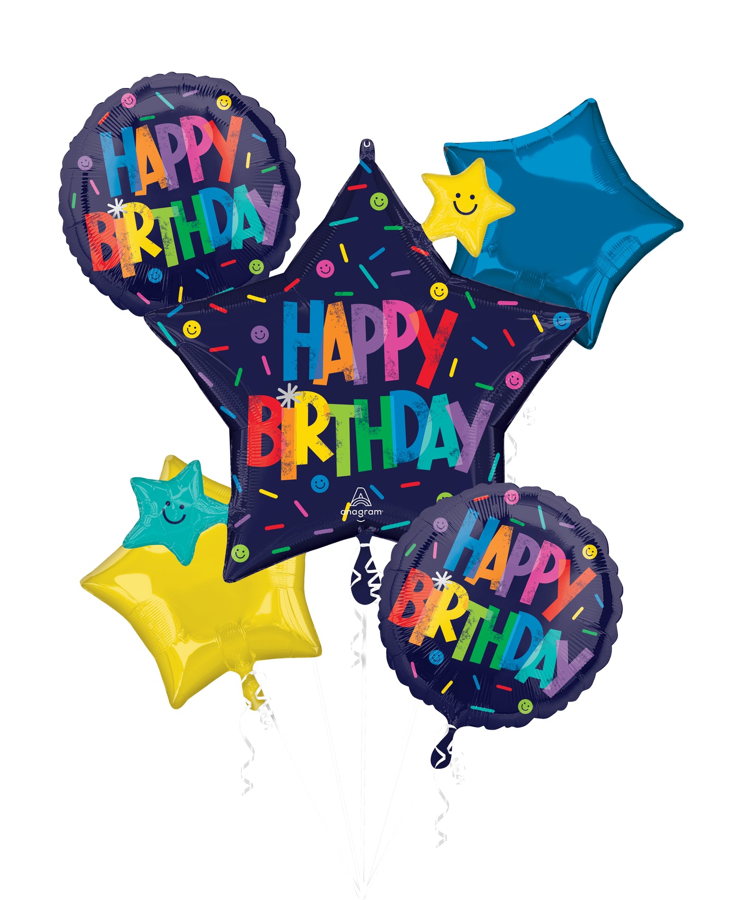 Happy Birthday Foil Balloon Bouquet