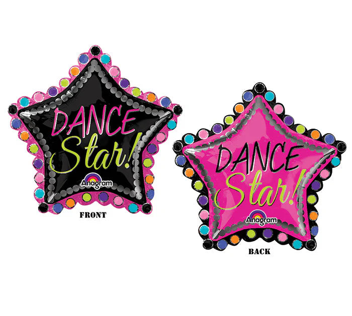 Dancer Star SuperShape Foil Balloon