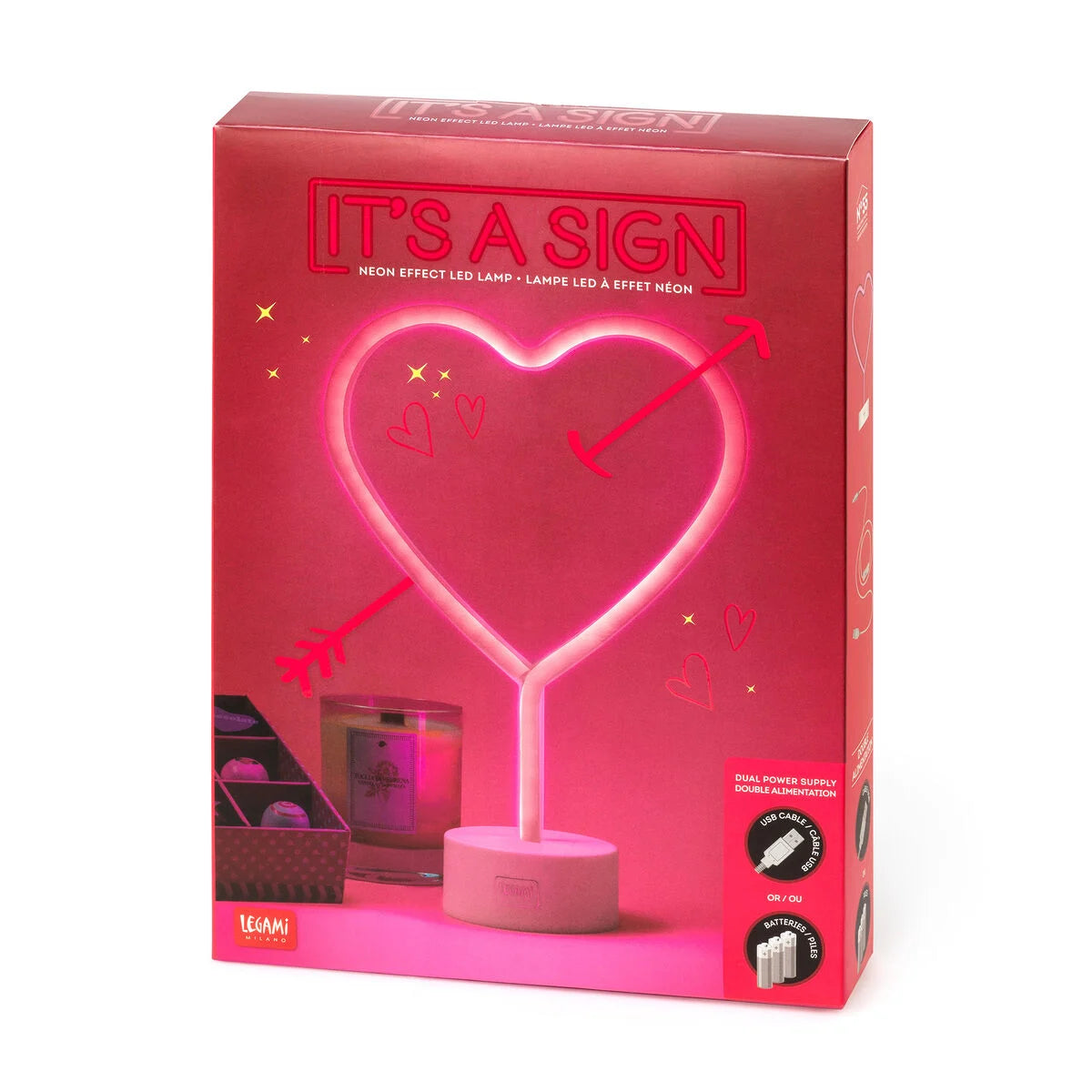 LED light with neon effect Heart