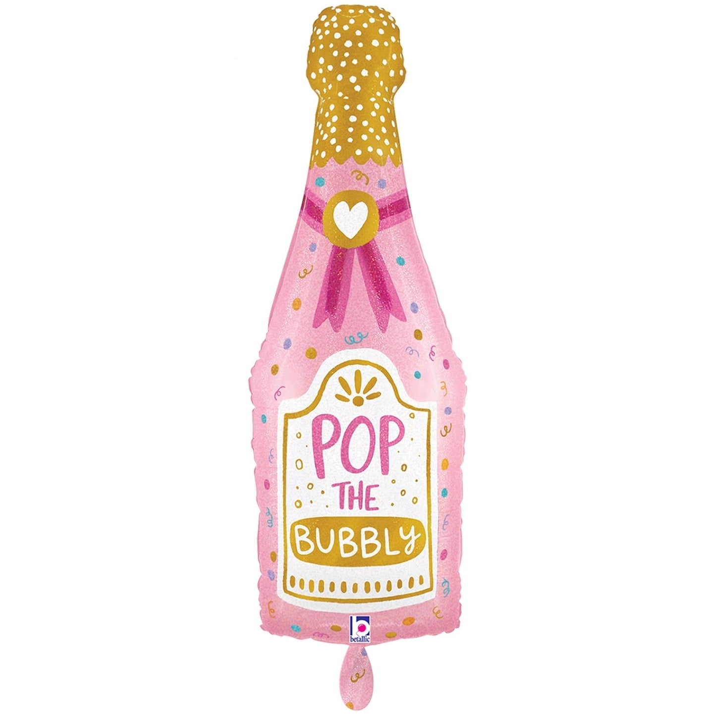 Pop The Bubbly Bottle SuperShape Balloon