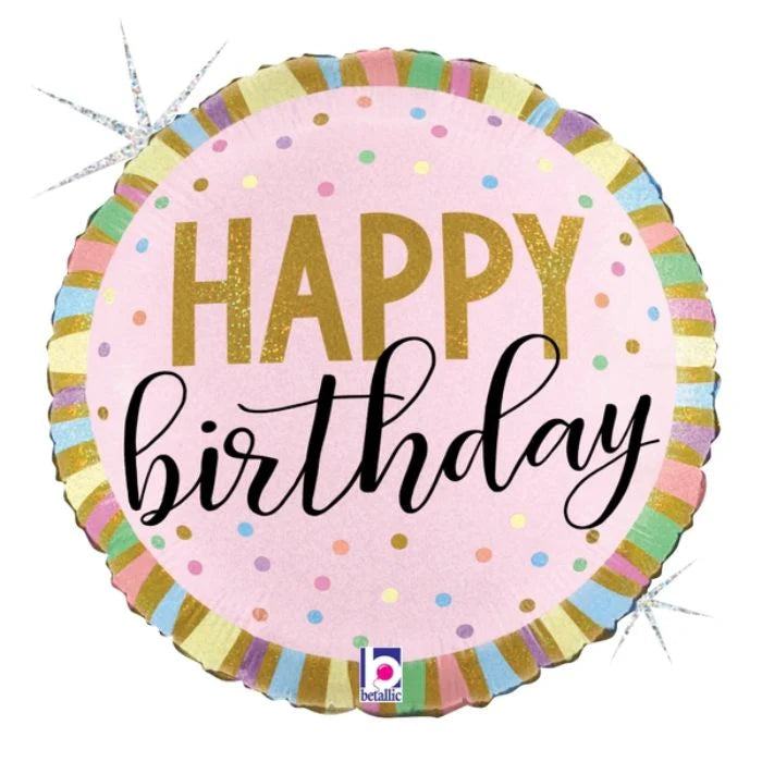 Pastel Birthday Stripes