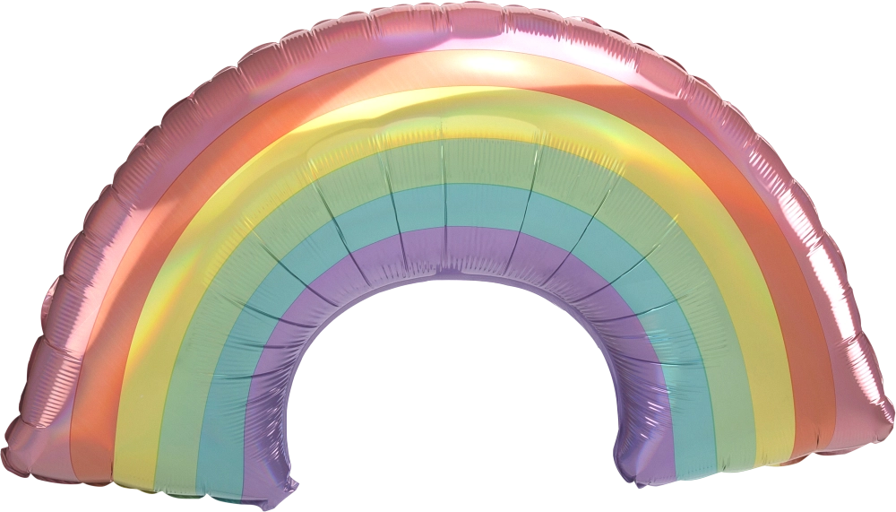 Iridescent Pastel Rainbow SuperShape Balloon