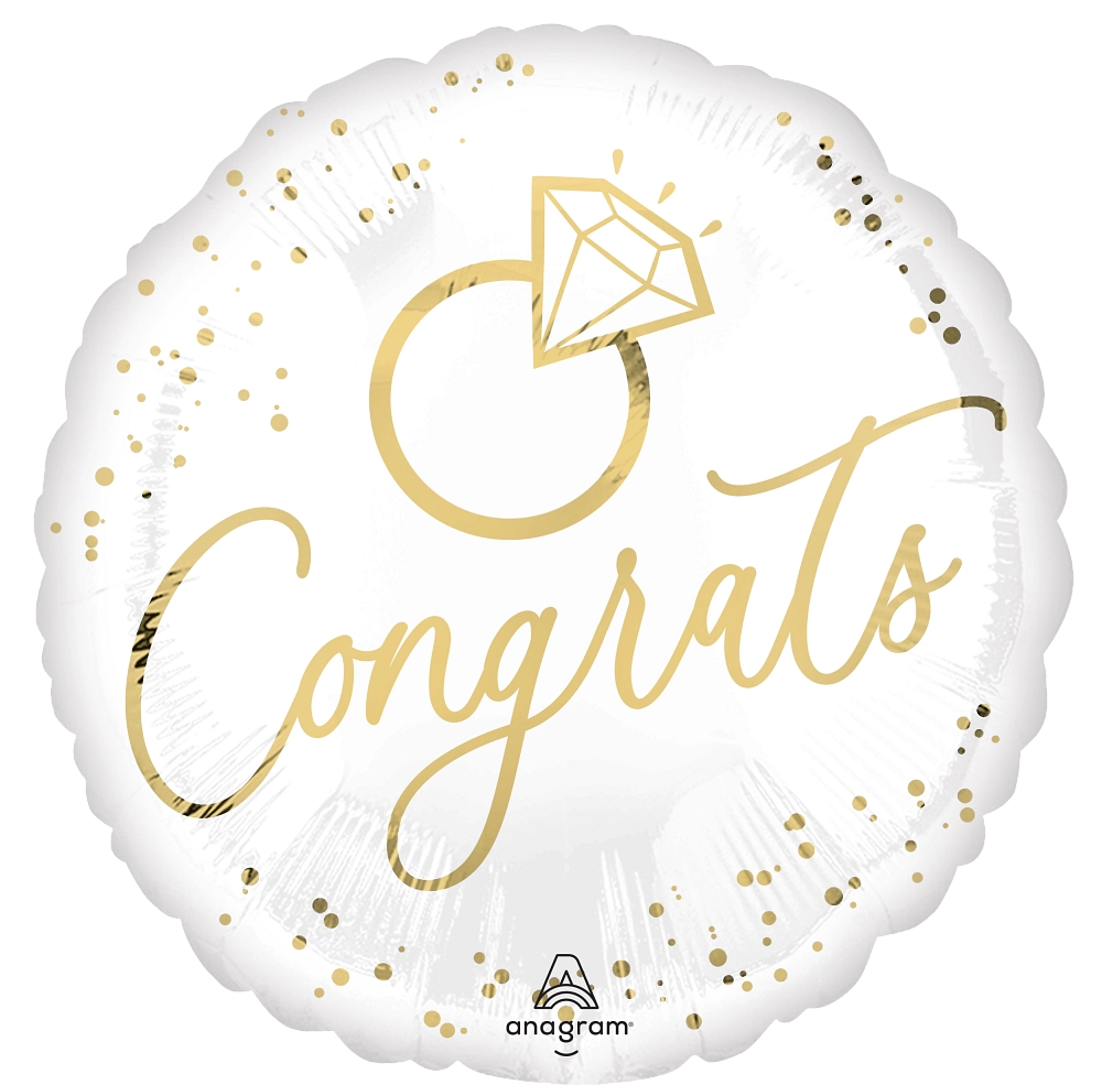 Gold Wedding Foil Balloon
