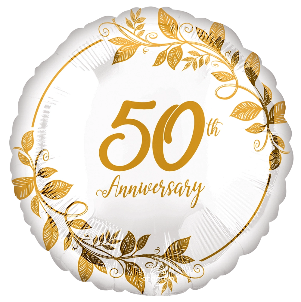 Happy 50th Anniversary Foil Balloon