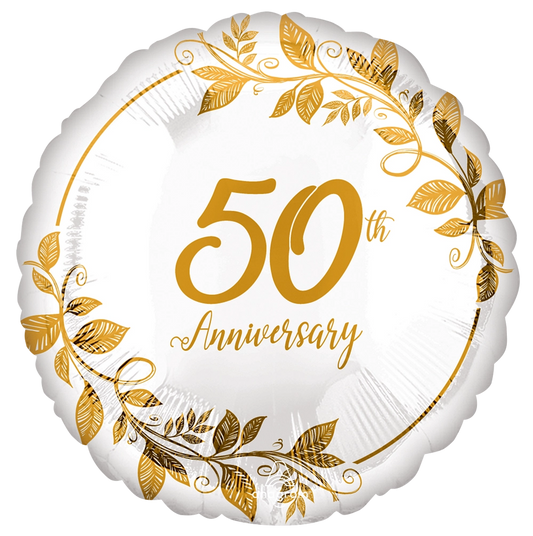 Happy 50th Anniversary Foil Balloon