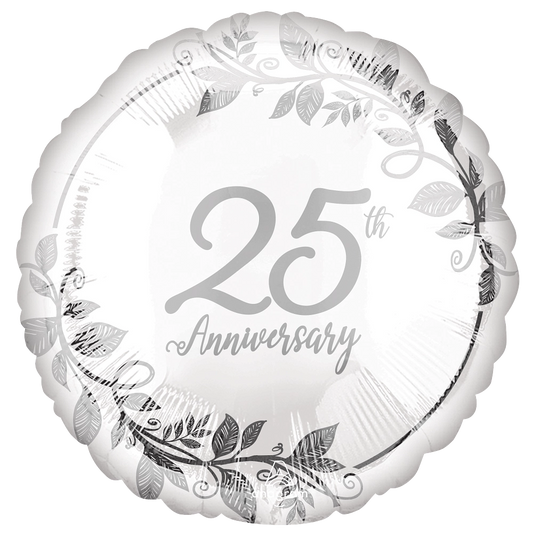 Happy 25th Anniversary Foil Balloon