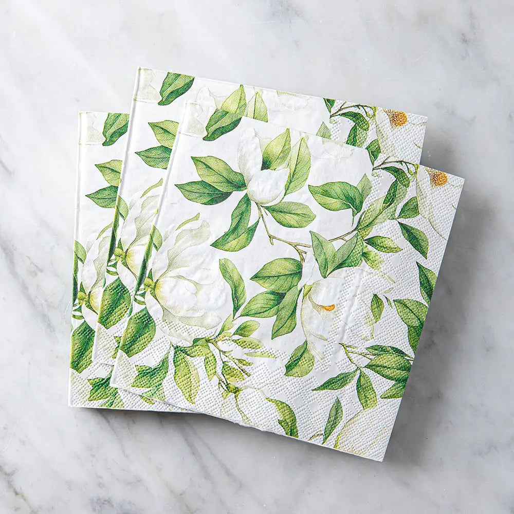 Harman white blossom napkins