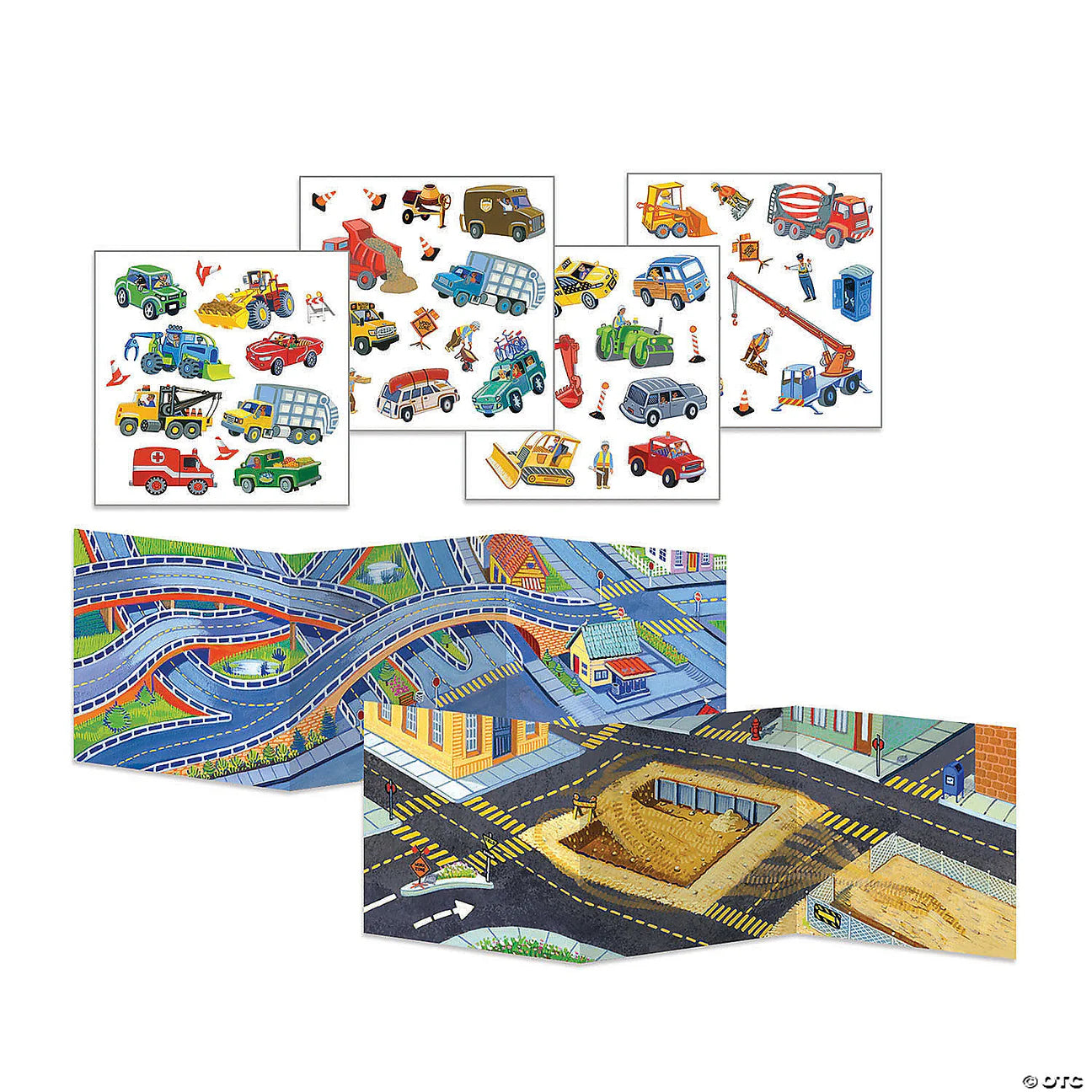 PK: Reusable Sticker Tote - Cars & Trucks - Ages 3+