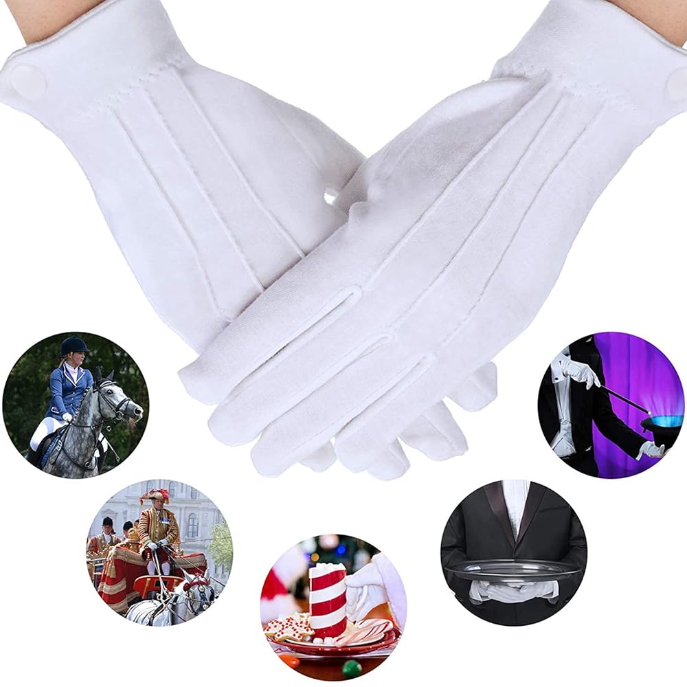 Parade gloves with snap