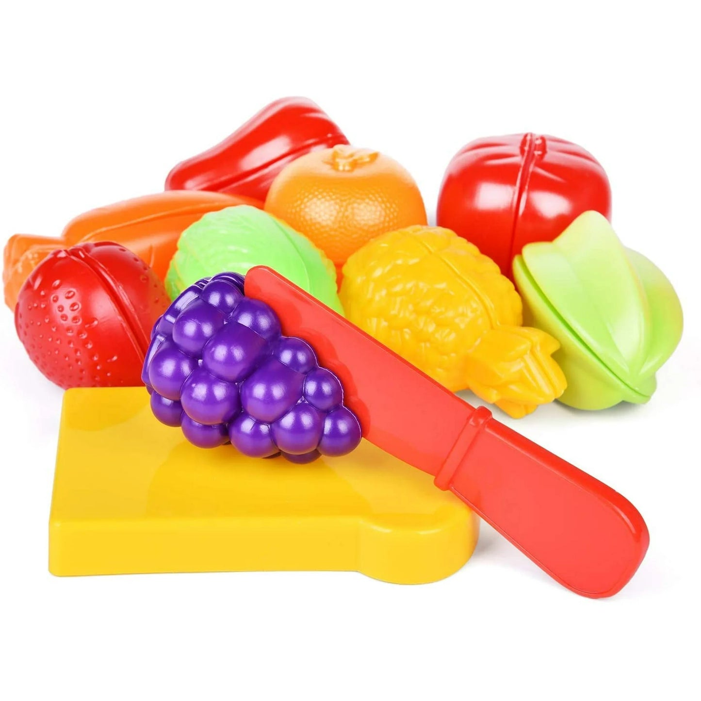 Fruit Vegetable Food Cutting Set Reusable Role Play Pretend Kitchen Kids Toys Superior and Creative Durable as shown