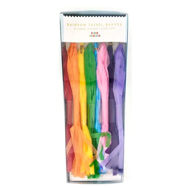 Rainbow tassel banner