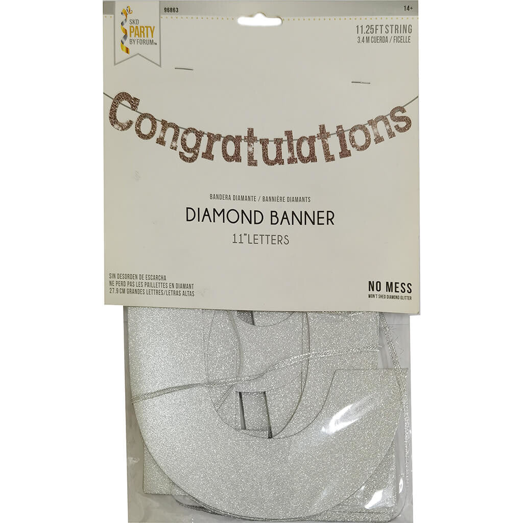 Congratulations silver banner