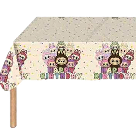 LABUBU PLASTIC TABLE COVER