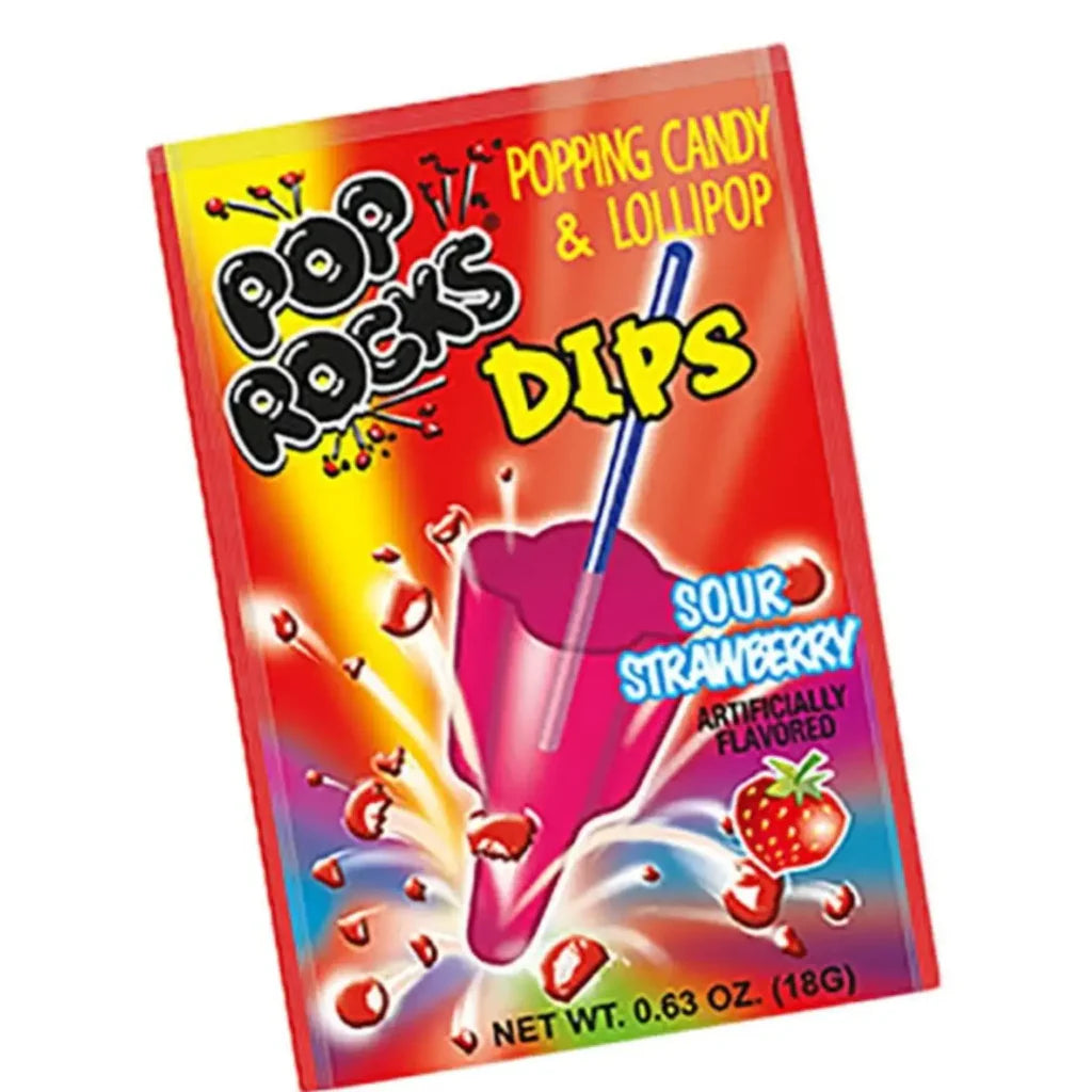 Pop rocks dips - sour strawberry