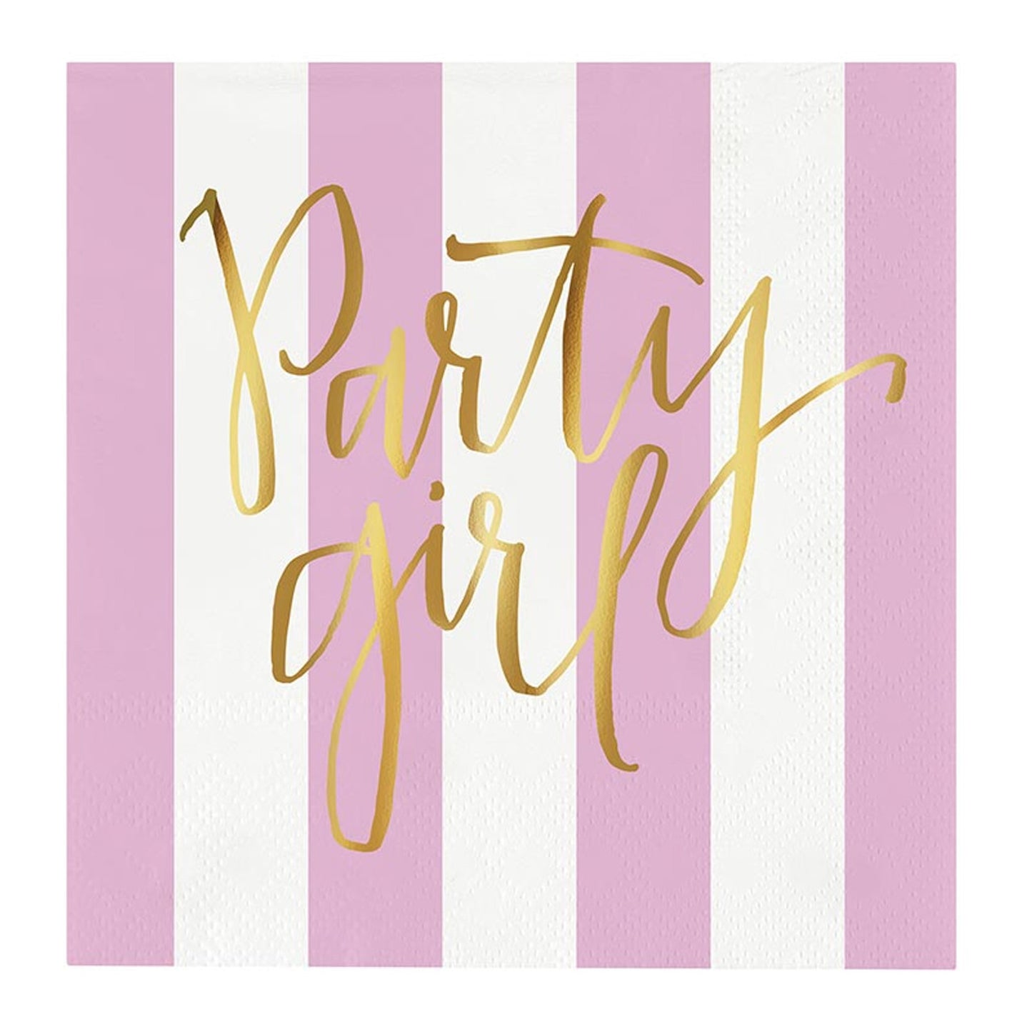 Foil Beverage Napkins - Party Girl