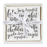 Ceramic Napkin Tray + Napkins - Cheese
