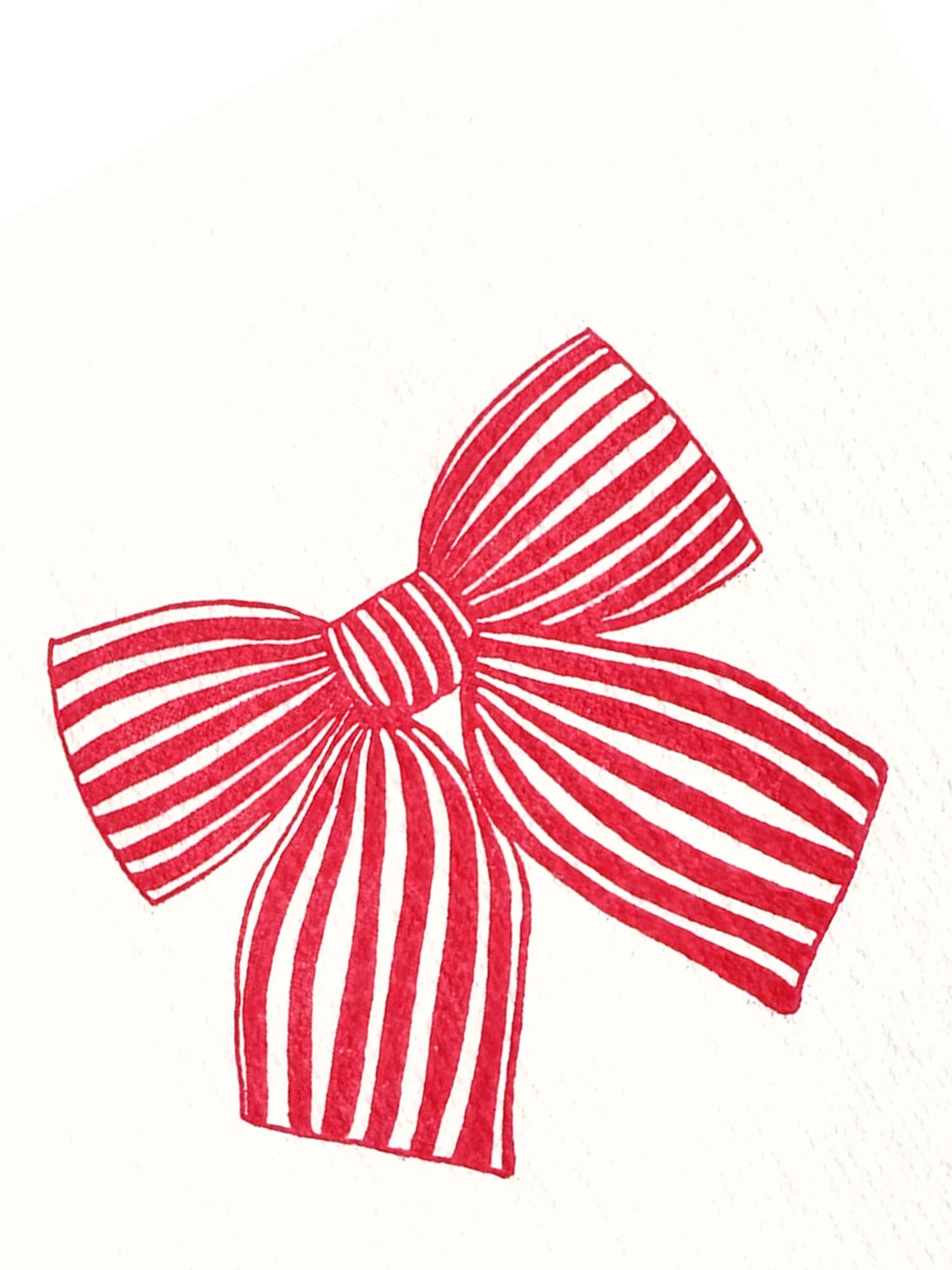 BOW COCKTAIL NAPKIN RED - PAVIOT