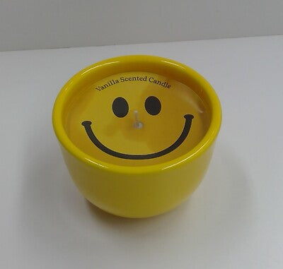 SMILEY VANILLA SCENTED CANDLE