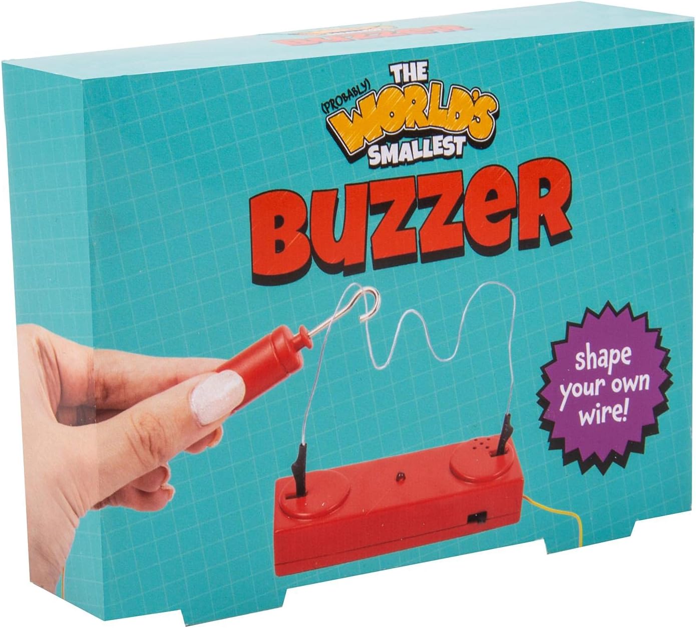 Fizz Creations The World's Smallest Buzzer Game. Steady Hand Challenge with Shape Your Own Wire. Family Party Game.