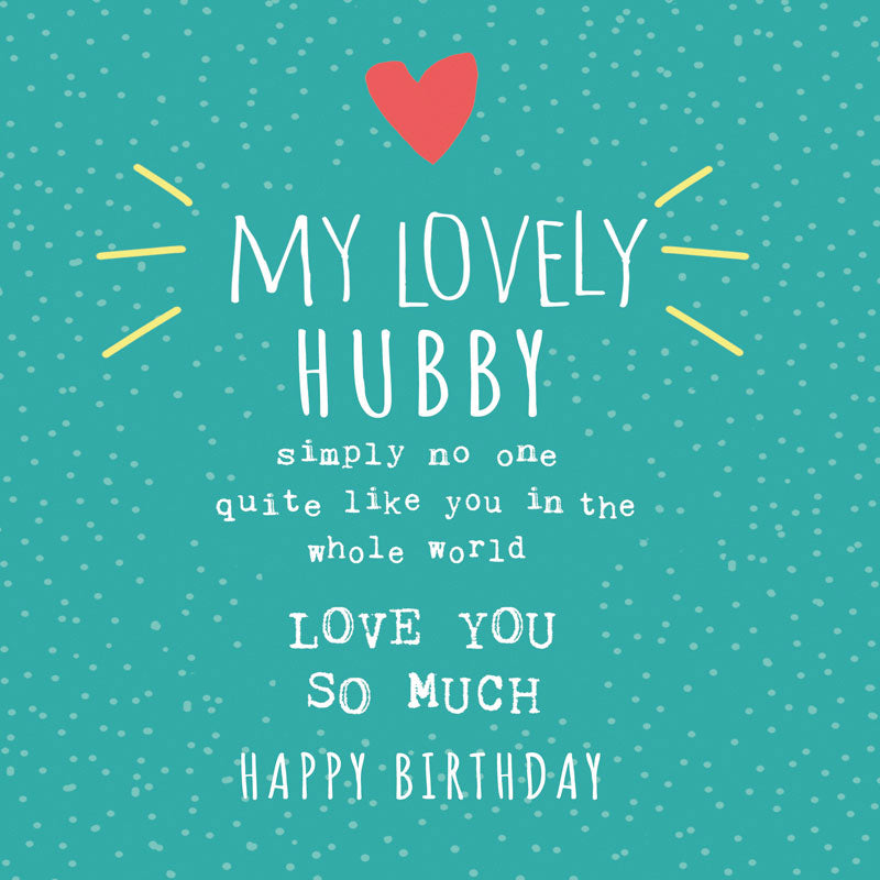 My lovely hubby card