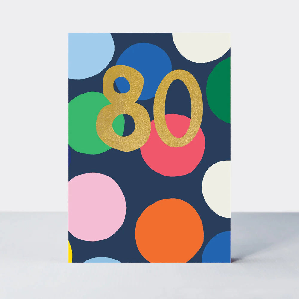 80th birthday card