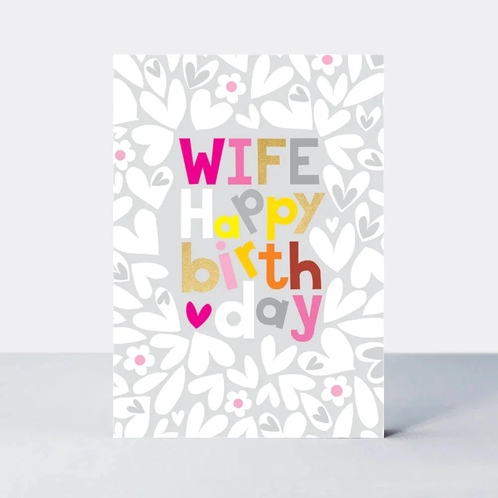 Wife happy birthday card
