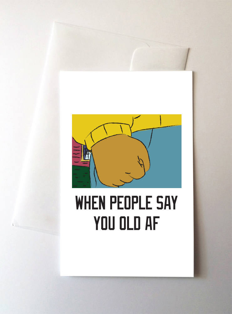When you realize people your age are old