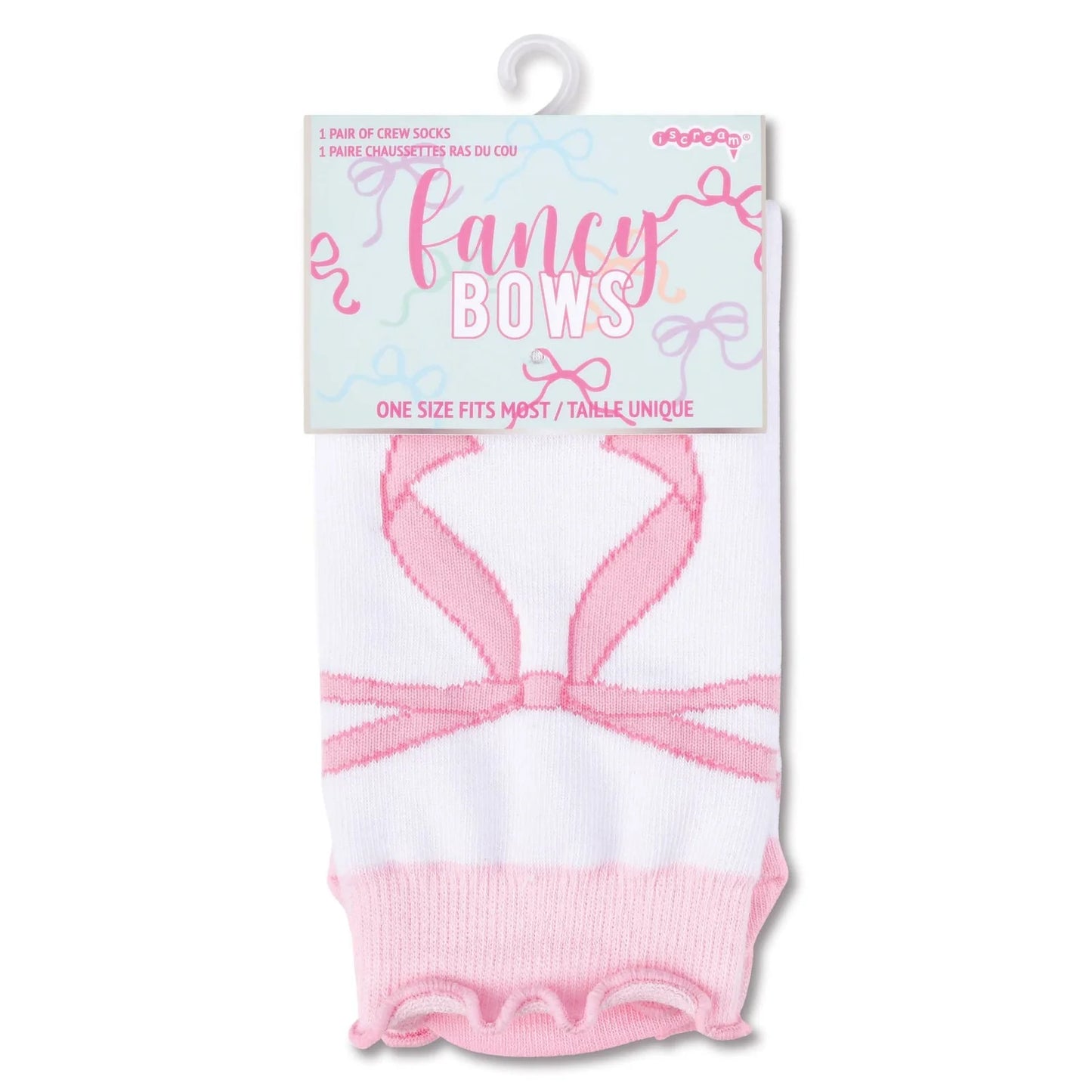 FANCY BOWS ISCREAM SOCKS
