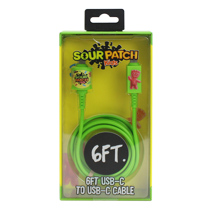 Sour Patch Kids 6-Ft Type C to USB-C Cable