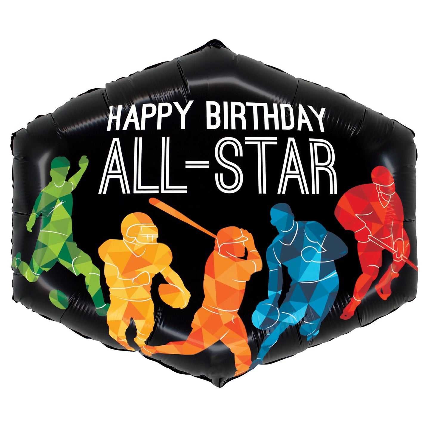 Happy birthday all star foil balloon
