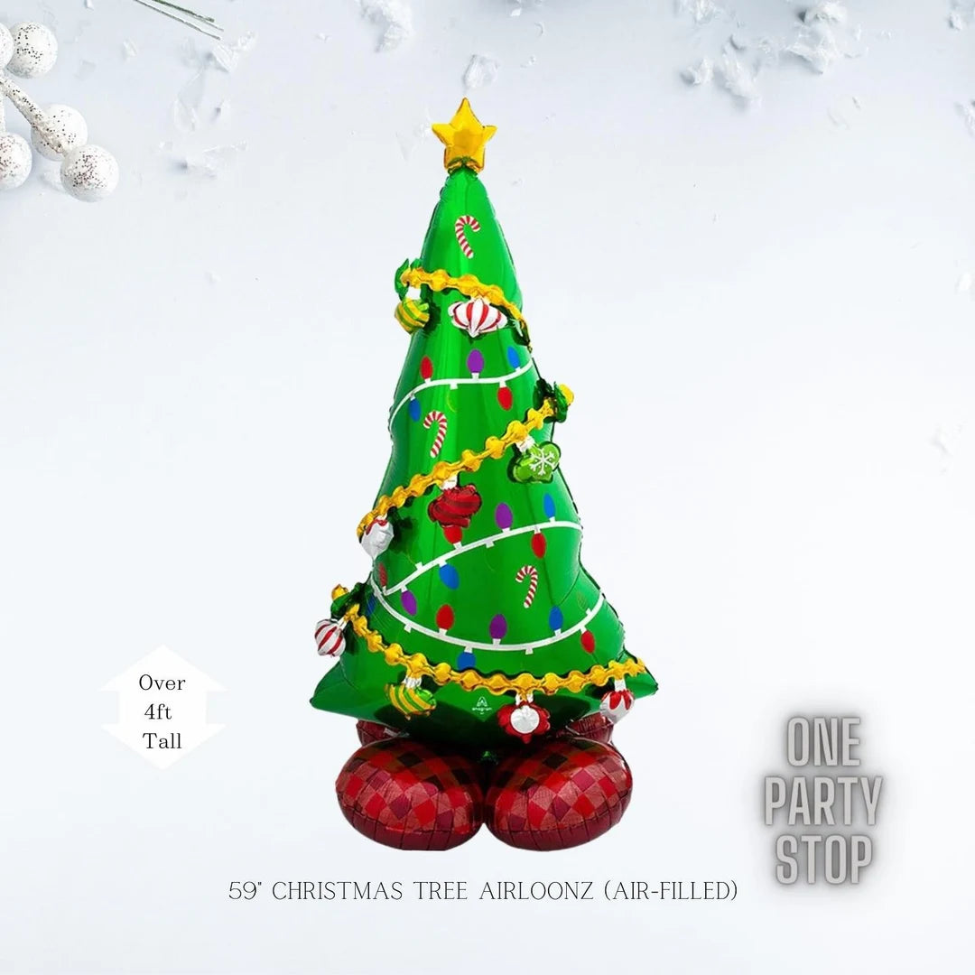 Air loons Christmas tree stand up foil balloon
