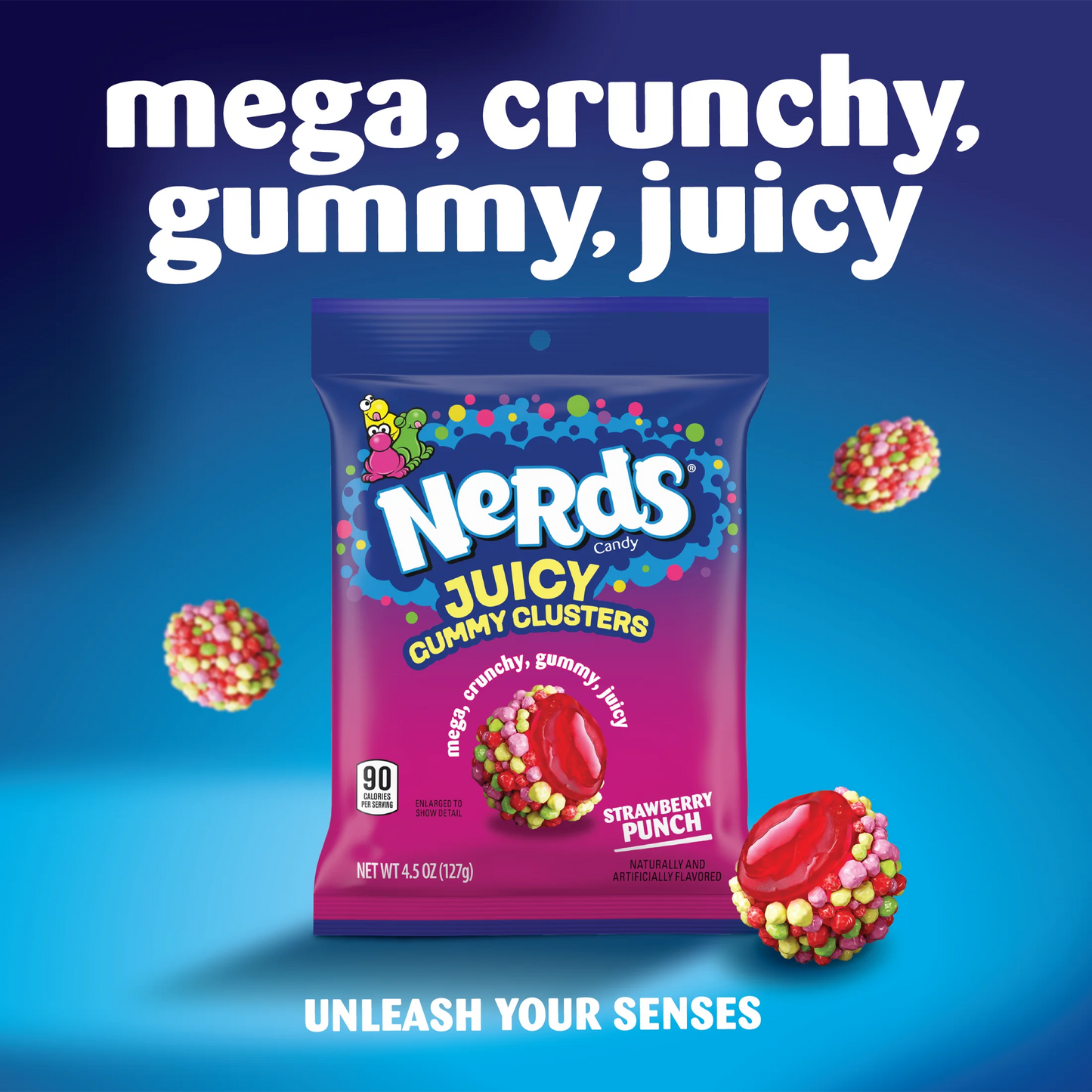 NERDS Juicy Gummy Clusters, Strawberry Punch