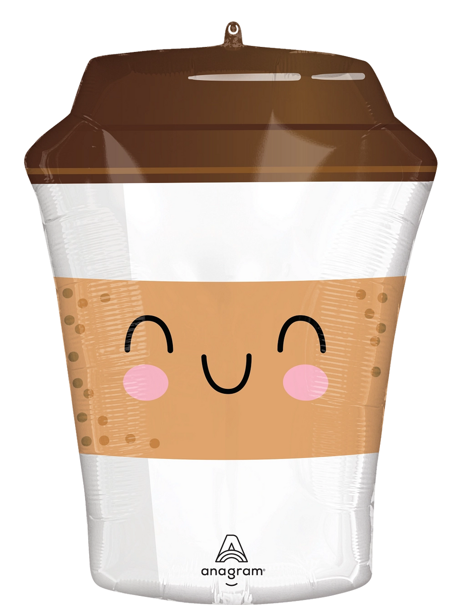 21" SuperShape Sippy Friends Coffee To Go Foil Balloon