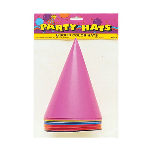 6 ASSORTED PARTY HATS